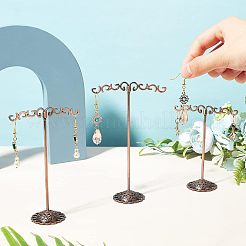 ソリッド鉄メッキイヤリングディスプレイスタンドセット  ミックスカラー  1-3/8x3-1/8x3-3/4インチ（3.5x7.85x9.5cm）  3色  1セット/カラー  3セット&nbsp;EDIS-FG0001-29