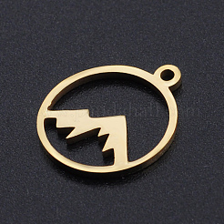 Ion Plating(IP) 201 Stainless Steel Pendants&nbsp;STAS-S105-T901-3