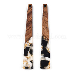 Translucent Resin & Walnut Wood Big Pendants&nbsp;RESI-TAC0017-46-D04