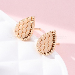 Brass Stud Earrings&nbsp;EJEW-D288-05G