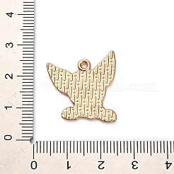 動物の子犬の合金エナメルペンダント  ゴールドカラー  チワワの魅力  サドルブラウン  22.5x21x1mm  穴：1.6mm&nbsp;FIND-V001-03G-07