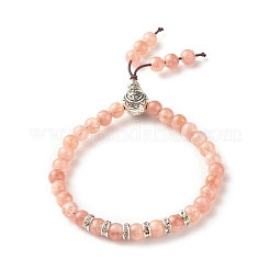 Natural Gemstone Stretch Bracelet with Calabash&nbsp;BJEW-JB07709