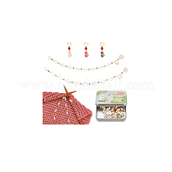 Acrylic Beaded Knitting Row Counter Chains&nbsp;HJEW-NB00098