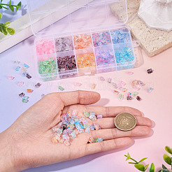 100G 10 Colors Transparent Spray Painted Glass Seed Beads&nbsp;SEED-TA0001-66