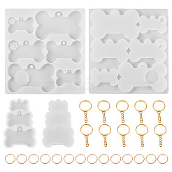 2Pcs 2 Styles DIY Pendant Silicone Molds&nbsp;SIMO-TA0001-10