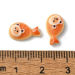オペーク樹脂カボション  模造食品  たい焼き  12.5x7x4.5mm&nbsp;CRES-Q006-03B