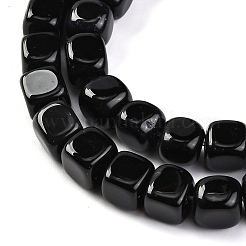 Natural Black Onyx Beads Strands&nbsp;G-G177-E15-02