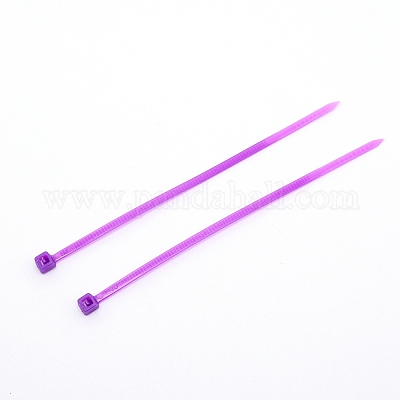 プラスチックケーブルタイ  タイラップ  ジップタイ  パープル  100x4.5x3.5mm  100個/袋&nbsp;KY-CJC0004-01A-1