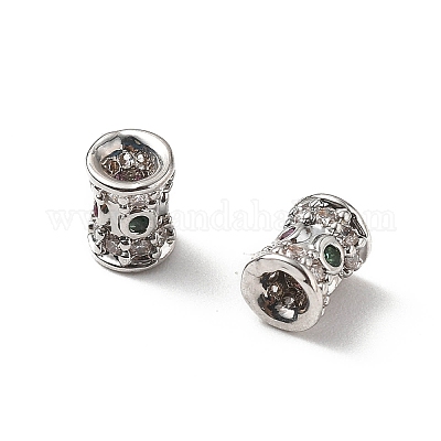 Wholesale Brass Micro Pave Cubic Zirconia Beads - Pandahall.com