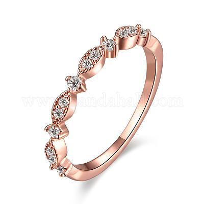 Wholesale Romantic Korean Style Brass Cubic Zirconia Finger