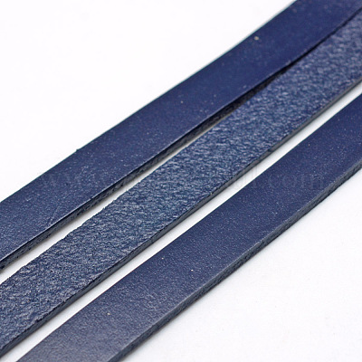 レザーコード  プルシアンブルー  10x2mm  約50ヤード/束（150フィート/束）&nbsp;WL-R004-10x2-22-1