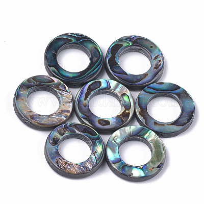 Abalone Shell/Paua Shell Bead Frames&nbsp;SSHEL-T008-17-1