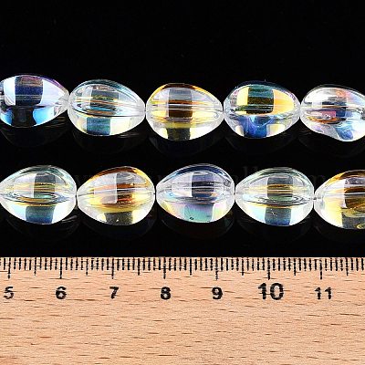 Electroplate Glass Beads Strands&nbsp;EGLA-T028-01B-1