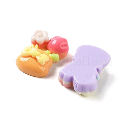 Opaque Resin Cabochons&nbsp;RESI-G085-01-1
