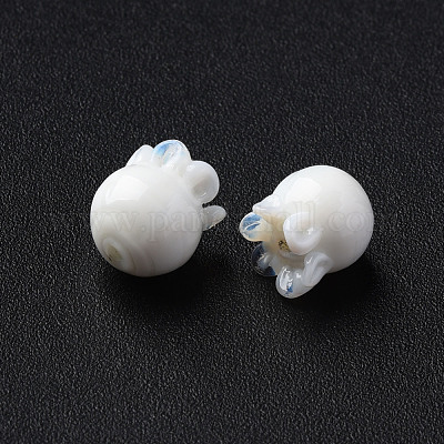 Handmade Bumpy Lampwork Beads&nbsp;LAMP-T017-16B-1