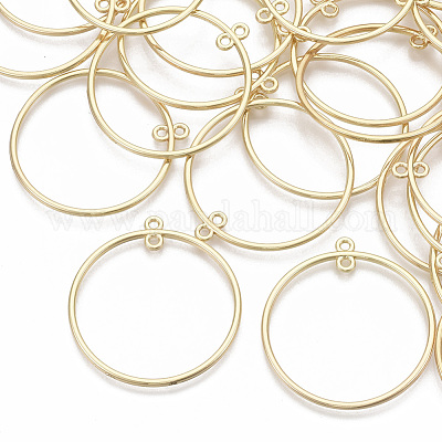 Alloy  2-Loop Link Pendants&nbsp;PALLOY-S132-040A-G-1
