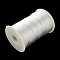 Polyester Cords, Satin Rattail Cord, White, 2mm, about 98.42 yards(90m)/roll