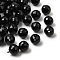 K9 Glass, Imitation Austrian Crystal Beads, Grade AAA, Faceted(128 Facets), Round, Black, 10mm, Hole: 0.9~1mm