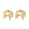 Brass Bead Caps, Cadmium Free & Lead Free, Flower, Real 24K Gold Plated, 13x16mm, Hole: 1mm