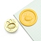 Round Brass Stamp Heads, Golden, Bees, 25mm