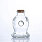 Refillable Glass Empty Bottles, with Wooden Cork, Clear, Octopus, 8.1x12.6cm