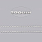 Brass Cable Chains, Soldered, with Spool, Oval, Cadmium Free & Lead Free, Long-Lasting Plated, Silver, 1.8x1.5x0.5mm, about 32.8 Feet(10m)/roll