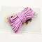 Braided PU Leather Cords, Round, Pearl Pink, 4mm, about 2.19 Yards(2m)/Bundle