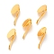 Iron Bobby Pin Findings, Pony Hook, Golden, 31x18x8.9mm
