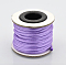 Round Nylon Satin Rattail Cord, for Bracelet Jewelry Making Chinese Knotting Macrame Craft, Medium Purple, 2mm, about 10.93 yards(10m)/roll