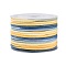 50M Segment Dyed Macrame Cotton Cord, Round Braided Rope, for Wall Hanging, Crafts, Gift Wrapping, Marine Blue, 3mm, about 54.68 Yards(50m)/Roll