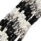 Electroplate Glass Beads Strands, Rectangle, Faceted, Gradient Color, Black, 7x4x3.5mm, Hole: 1mm, about 60~63pcs/strand, 16.14''~16.92''(41~43cm)