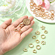 180Pcs 6 Styles 2-Hole CCB Plastic Beads Frame&nbsp;CCB-SP0001-10G-4