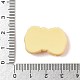 オペーク樹脂カボション  模造パン  弓  18.5x27.5x8.5mm&nbsp;CRES-Q005-02D-3