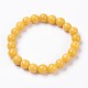 Natural Mashan Jade Beaded Stretch Bracelet&nbsp;BJEW-P207-32-14mm-1