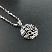 レトロロックパンクブッダ304ステンレススチールペンダント