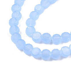 Transparent Imitation Jade Glass Beads Strands&nbsp;GLAA-N052-05A-B02