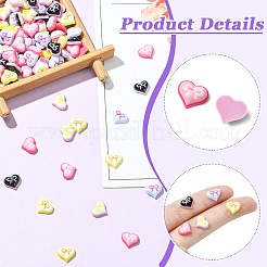 100Pcs 5 Colors Resin Cabochons&nbsp;MRMJ-CJ0001-31