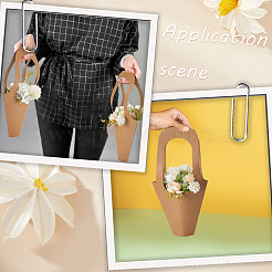 20Pcs Kraft Paper Hand-held Bouquet Bag&nbsp;CARB-GF0001-02
