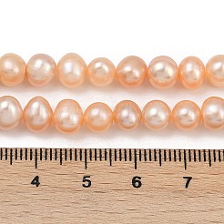 Natural Cultured Freshwater Pearl Beads Strands&nbsp;PEAR-I007-07Y-01B