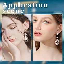 30Pcs Brass Stud Earring Findings&nbsp;KK-BBC0005-04