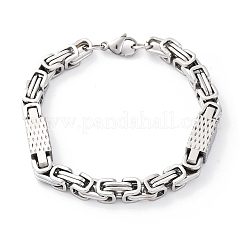 201 Stainless Steel Byzantine Chain Bracelets&nbsp;BJEW-B078-166P