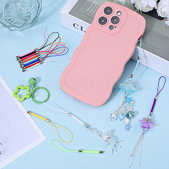 66Pcs 11 Colors Polyester Cord Mobile Straps&nbsp;FIND-GF0006-43