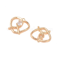 Brass with Glass Rhinestone Pendants&nbsp;KK-N254-64G