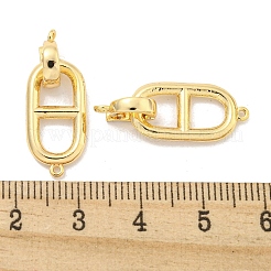 Brass Fold Over Clasps&nbsp;KK-Z044-09G
