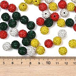 Christmas Theme Pave Disco Ball Beads&nbsp;RB-L037-03