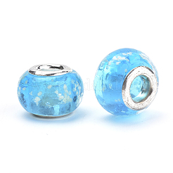Handmade Luminous Lampwork European Beads&nbsp;LAMP-Q029-35D