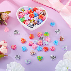 Printed Opaque Resin Cabochons&nbsp;CRES-TA0001-72B