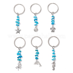 Alloy Ocean Theme Pendant Keychains&nbsp;KEYC-JKC01226