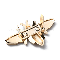 Bee Theme Zinc Alloy Bag Decorative Clasps&nbsp;PURS-WH0005-48KCG-01