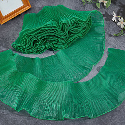 Pleated Organza Polyester Ribbon&nbsp;OCOR-WH0104-14